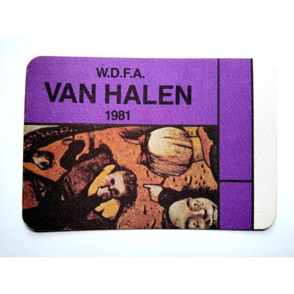 Van Halen 1981 Fair Warning Backstage Pass Original Heavy Metal Hard Rock Music - Picture 1 of 2